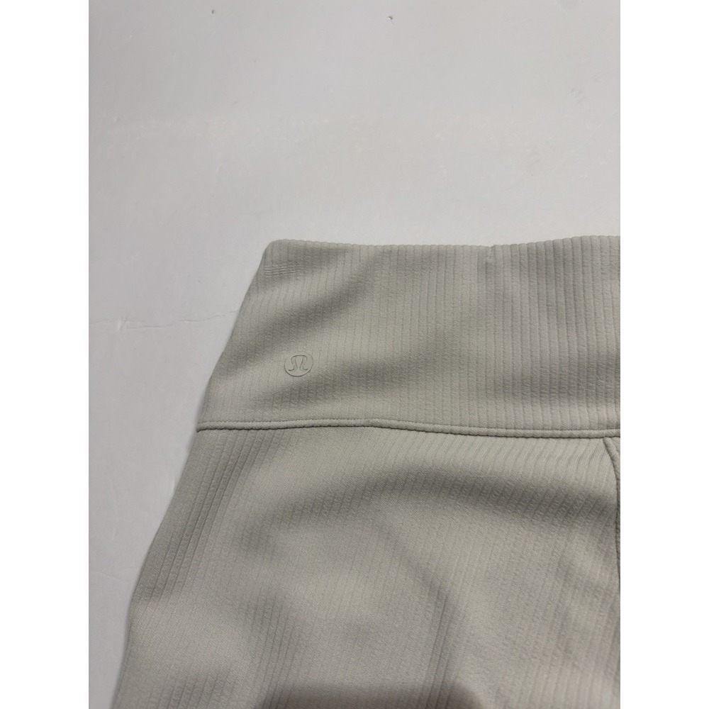 Lululemon Women's Ribbed Softstreme Flared Pant Stretch Size 4 Bone LW5GVK Yoga - Picture 14 of 14